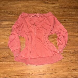 Aerie Coral Knit Top